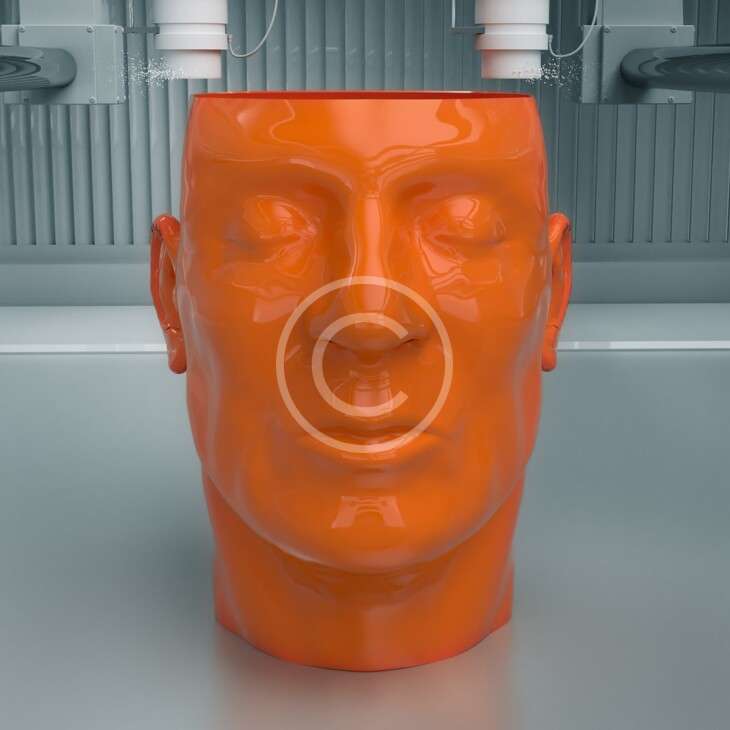 3D vase mockup